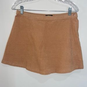 Forever 21 Pink/Tan Corduroy Mini Skirt